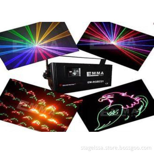 1W Rgb Animation Laser Light With Laser Fireworks Projector